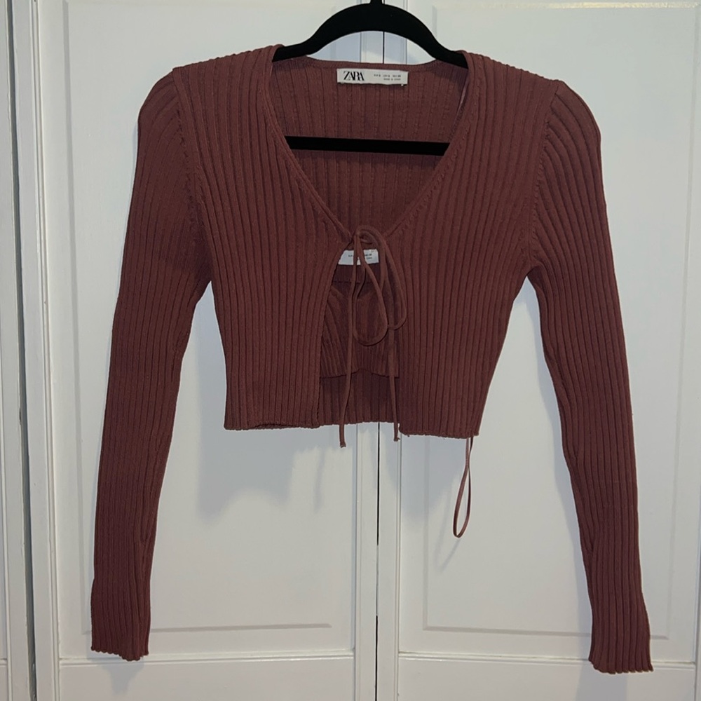 Two piece cropped sweater